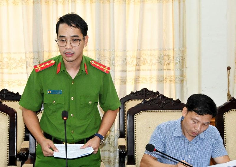 Công an thành phố ý kiến về công tác đảm bảo ANTT