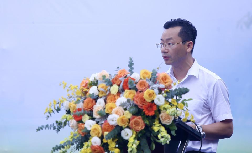 Lễ khai mạc, Ph&oacute; Gi&aacute;m đốc Sở VH&amp;TT H&agrave; Nội Phạm Xu&acirc;n T&agrave;i ph&aacute;t biểu.
