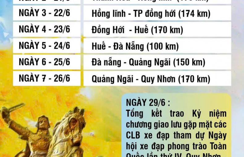 Ngày hội xe đạp phong trào toàn quốc lần IV tại thành phố biển Quy Nhơn