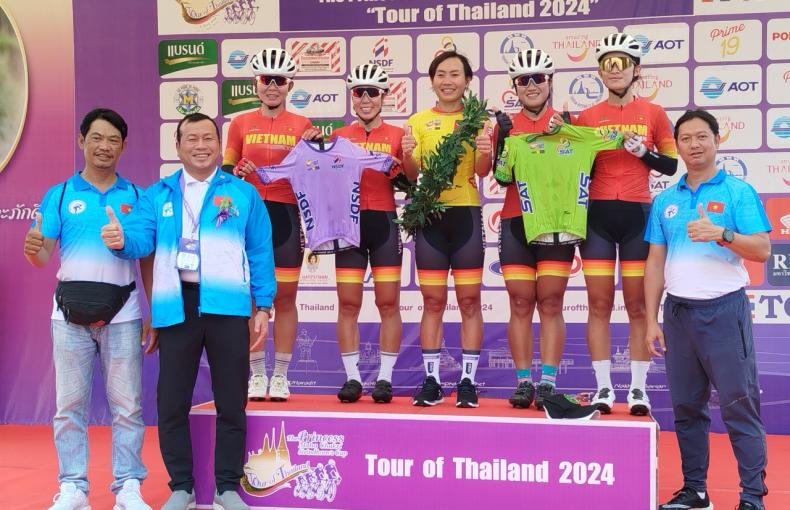 Chiến thắng ngoạn mục của Nguyễn Thị Thật ở chặng mở màn Tour of Thái Lan